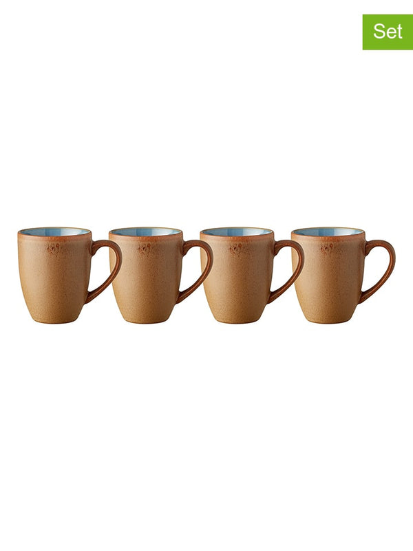 Bitz 4-Piece Set: čaše svjetlo smeđe / svjetlo plavo 300 ml Unisex