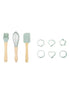 The Home Deco Kids 9-Piece Children's Baking Set Light Blue / Natural Unisex