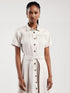 BIG STAR Shirt Dress Cream Women
