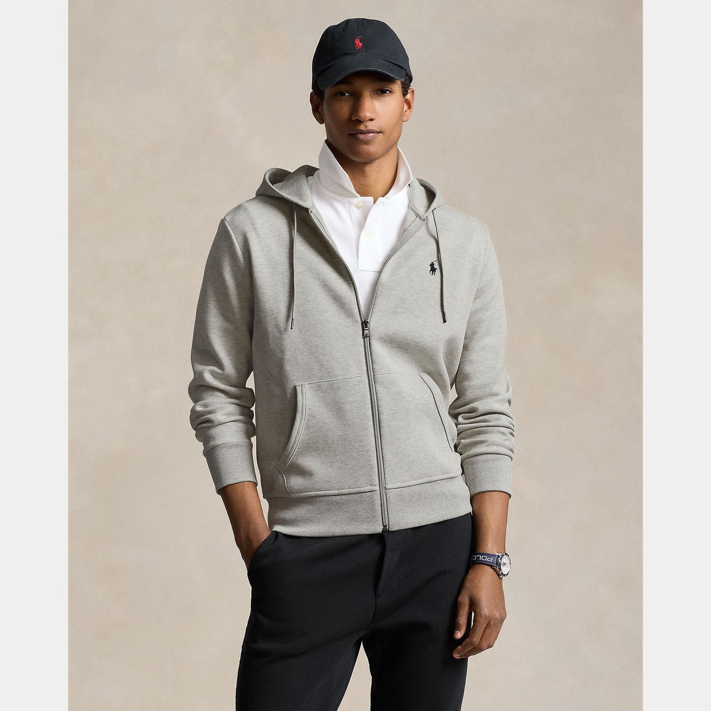 Polo Ralph Lauren gornji dio s kapuljačom siva/tamno plava/crna